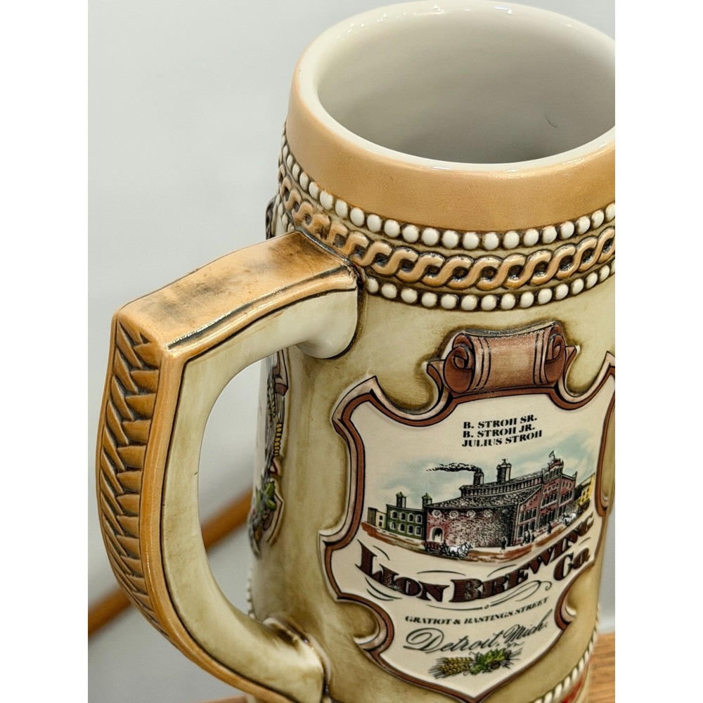 Vintage Stroh Brewery Beer Steins Set of 2 Heritage Series III #80370 #46893 - Picture 5 of 13